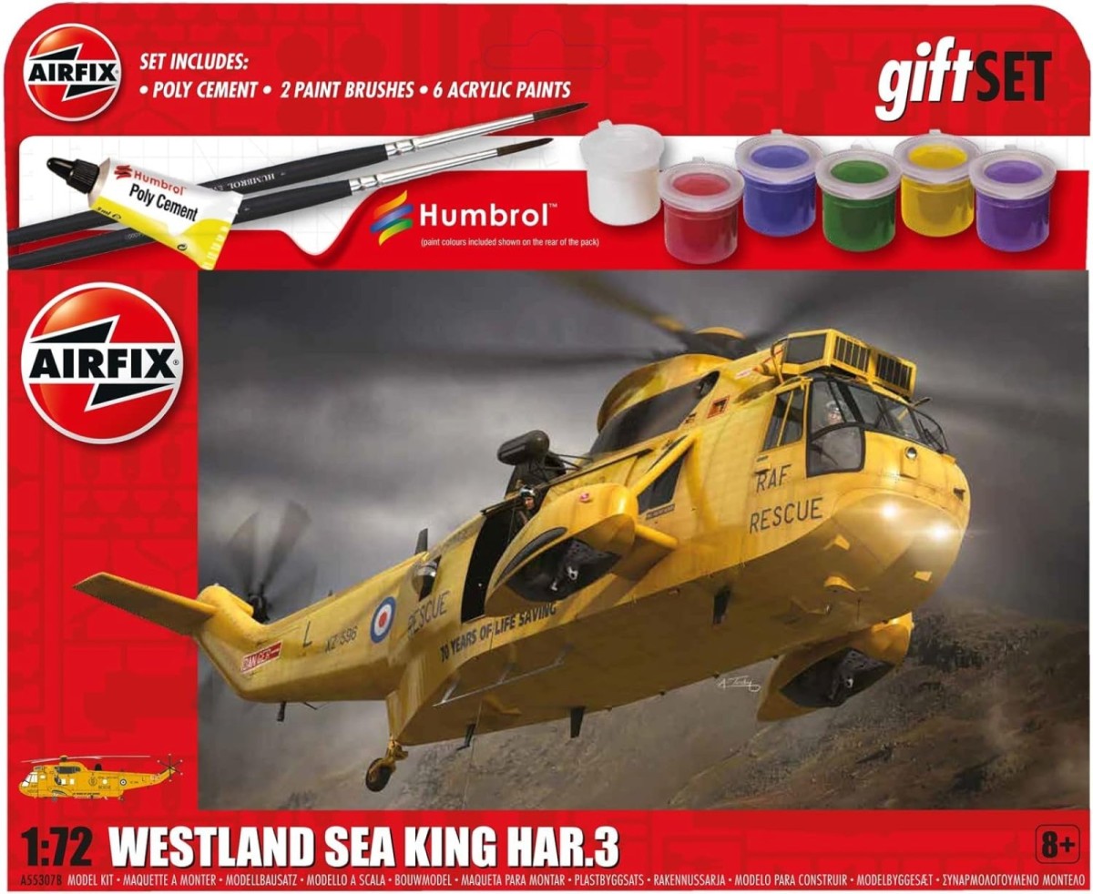 Airfix Westland Sea King HAR.3 Starter Set 1:72 A55307B - Game On Toymaster  Store