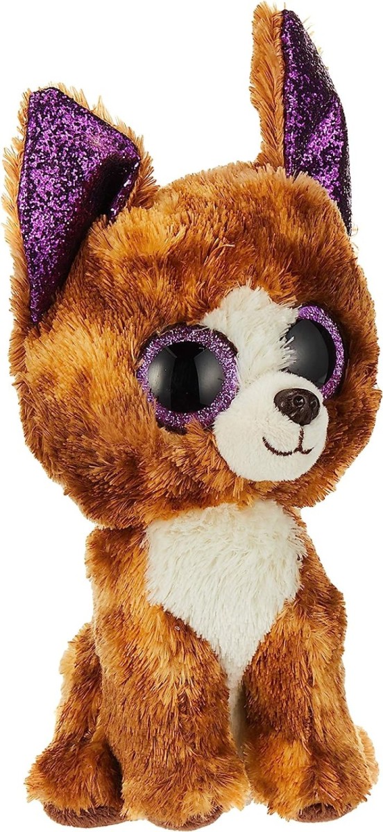 TY Beanie Boos - DEXTER the Chihuahua Dog (Glitter Eyes) 6 Plush