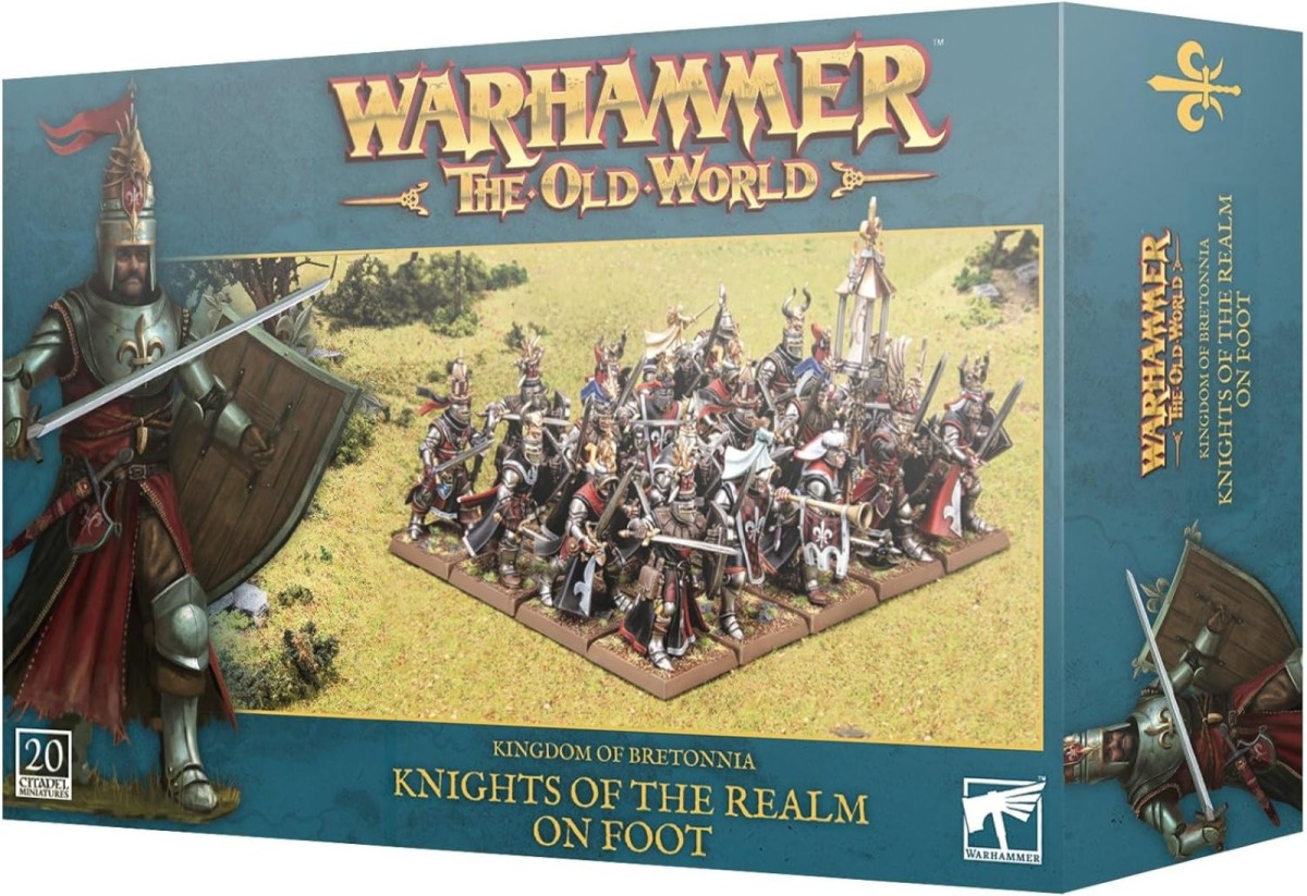 Warhammer The Old World Kingdom of Bretonnia Knights of the Realm on Foot -  Game On Toymaster Store