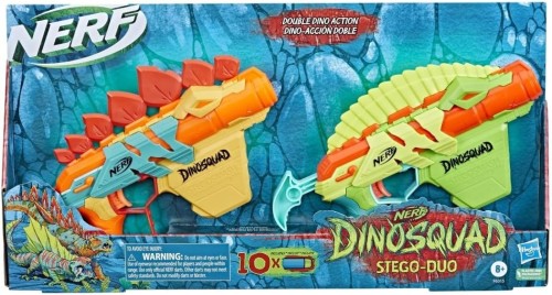  Nerf DinoSquad Stego-Smash Dart Blaster, 5 Nerf Elite Darts,  Kids Outdoor Toys, Dinosaur Toys for 8 Year Old Boys and Girls and Up,  Stegosaurus Dinosaur Design : Toys & Games