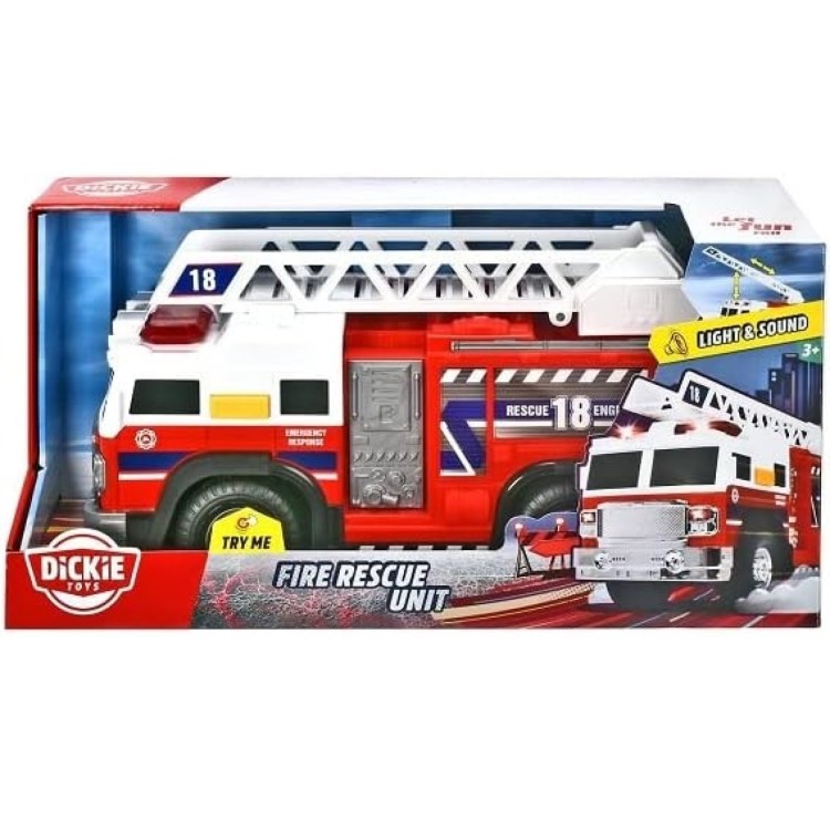 Dickie Toys Fire Rescue Unit with Light & Sound