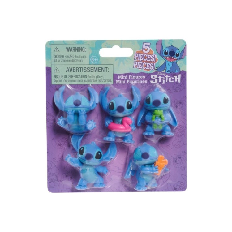 Disney Stitch Mini Figures Set - 5 Different Stitch Figures - Game On  Toymaster Store