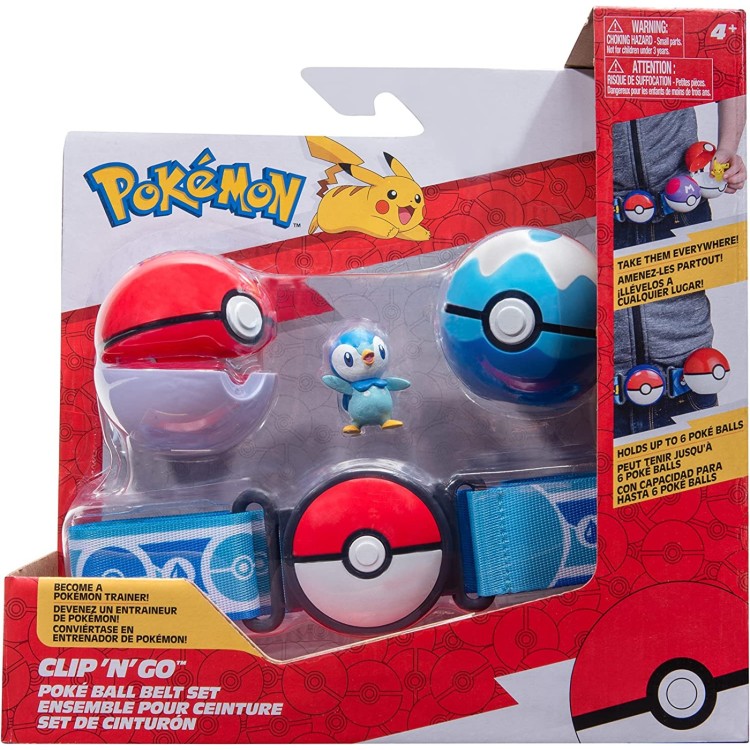 Pokemon Clip'N'Go - Poke Ball Belt Set Piplup - PKW3159 - Game On ...